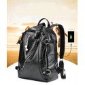 Backpack for Notebook University Funky Adventure Leather Do not Wet