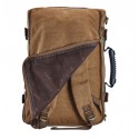 2/1 Large Travel Bag & Backpack Adventure Retro Brown Jeans