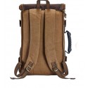 2/1 Large Travel Bag & Backpack Adventure Retro Brown Jeans