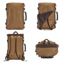 2/1 Large Travel Bag & Backpack Adventure Retro Brown Jeans