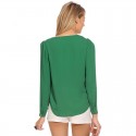 Women Chiffon Blouse Long Sleeve Work and Casual