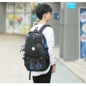 Men's Printed Backpack Men's USB Battery Charge