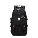 Men's Printed Backpack Men's USB Battery Charge