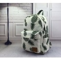 Women's Printed Backpack Tropical Pineapple Casual School Bag