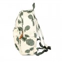 Mochila Feminina estampada Tropical Abacaxi Bolsa de Escola Casual