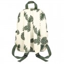 Mochila Feminina estampada Tropical Abacaxi Bolsa de Escola Casual