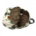 Women's Printed Backpack Tropical Pineapple Casual School Bag