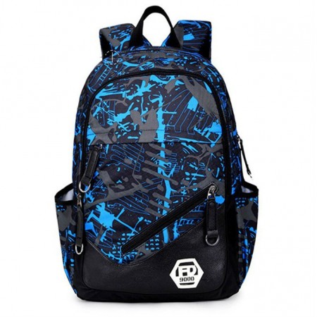 Printed Unisex Backpack Comfortable Casual School Bag