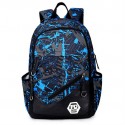 Printed Unisex Backpack Comfortable Casual School Bag