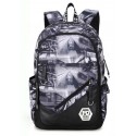 Mochila Unissex Estampada Bolsa de Escola Casual Confortavel