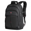 Black Laptop Backpack Notebook USB Charger Free Shipping