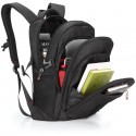 Black Laptop Backpack Notebook USB Charger Free Shipping