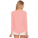 Women Chiffon Blouse Long Sleeve Work and Casual