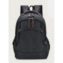 Mochila Escolar Casual Trabalho Bolsa de Costas Marrom Jeans