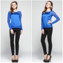 Elegant Blouse Women Long Sleeve Silk