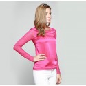 Elegant Blouse Women Long Sleeve Silk