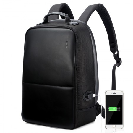 School Backpack Casual Work Comfortable Shore Bag Black USB