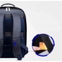 Mochila Escolar Casual Trabalho Bolsa de Costa Confortavel Preta USB