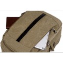 Mochila Escolar Casual Trabalho Bolsa de Costas Confortavel Marrom