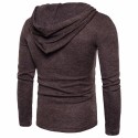 Men's Casual Hooded Sweater Fashion Winter Clean