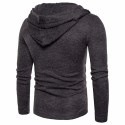 Men's Casual Hooded Sweater Fashion Winter Clean