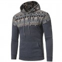 Hooded Sweatshirt Men's Casual Basic Hooded Kangaroo Pocket