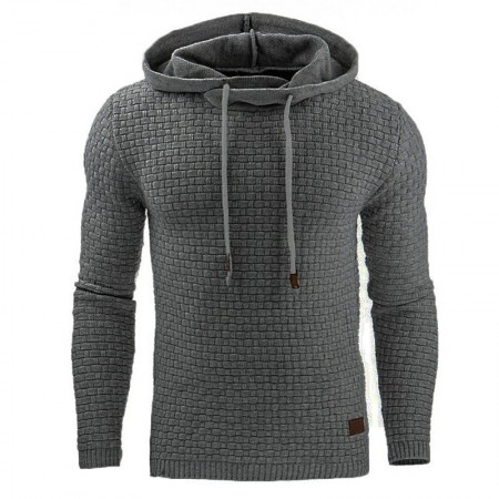 Men's Solid Sports Sweatshirt Casual Textured