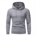 Moletom Casual Masculino Com capuz Solido Moda Inverno Elegante