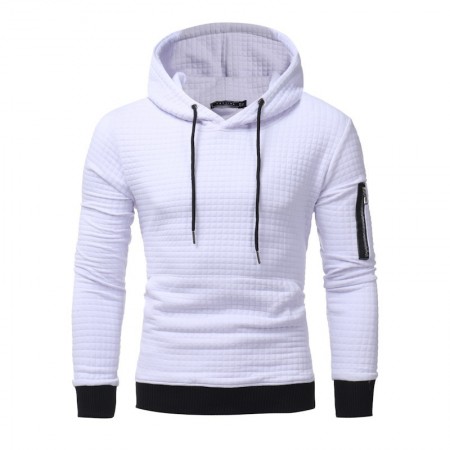 Men's Solid Hooded Sweatshirt Casual Fashionable Winter Fashion