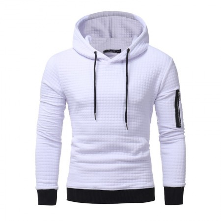 Moletom Casual Masculino Com capuz Solido Moda Inverno Elegante