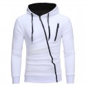 Casual Hooded Casual Zipper Hooded Sweatshirt Fashion Winter Transverse