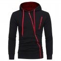 Casual Hooded Casual Zipper Hooded Sweatshirt Fashion Winter Transverse