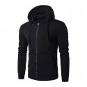 Casual Male Kangaroo Casual Pocket Hooded Sweater Ziper