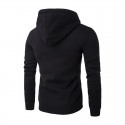 Casual Male Kangaroo Casual Pocket Hooded Sweater Ziper