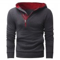 Comfortable Sports Hooded Sweatshirt Men's Casual Hooded Ziper