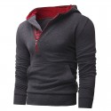 Comfortable Sports Hooded Sweatshirt Men's Casual Hooded Ziper