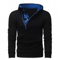 Comfortable Sports Hooded Sweatshirt Men's Casual Hooded Ziper