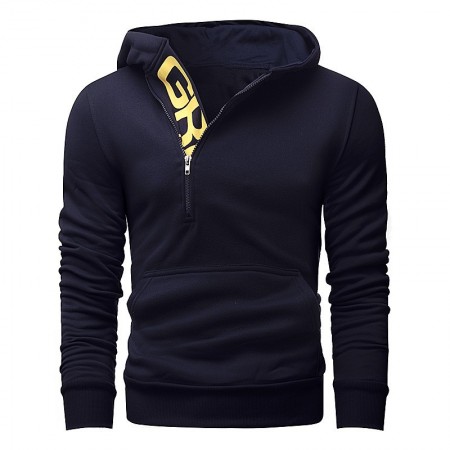 Comfortable Sports Hooded Sweatshirt Men's Casual Hooded Ziper