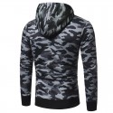 Men's Casual Camouflage Hooded Sweatshirt Ziper