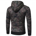 Men's Casual Camouflage Hooded Sweatshirt Ziper