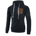 Casual Male Kangaroo Casual Pocket Hooded Sweater Ziper