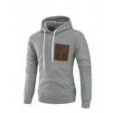 Casual Male Kangaroo Casual Pocket Hooded Sweater Ziper