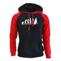 Mens Casual Printed Sweatshirt Winter Hooded Sweatshirt