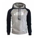 Mens Casual Printed Sweatshirt Winter Hooded Sweatshirt