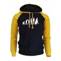 Mens Casual Printed Sweatshirt Winter Hooded Sweatshirt