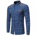 Camisa Xadrez Masculina Bonita Justa Elegante Trabalho