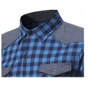 Camisa Xadrez Masculina Bonita Justa Elegante Trabalho