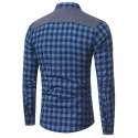 Camisa Xadrez Masculina Bonita Justa Elegante Trabalho