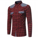 Camisa Xadrez Masculina Bonita Justa Elegante Trabalho