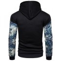 Men's Printed Hooded Sweatshirt Fashion Winter Casual